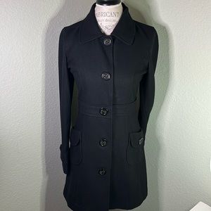 Black Wool Peacoat